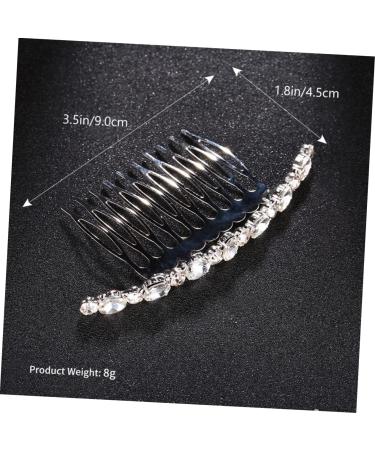 Angoily 1 Pc Hair Comb Alloy Hair Decor Wedding Diamond Comb Hair Accessory Fashion Hairpin Bridal Comb Barrette Pearl Tiara Handmade Hair Decor Rhinestones Rhinestone Hair up - Buy Online on GoSupps.com