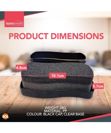 SOL 3pk Crosby Instant Black Shoe Shine Sponge | For Vinyl & Leather Shoes | Express Shine for Black Footwear - Buy Online on GoSupps.com