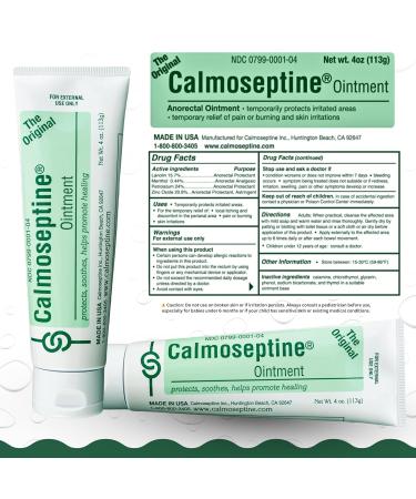 CALVERRA Calmoseptine Ointment 4oz Tube (Pack of 6) - Adult Diaper Rash Cream Ointment for Heat rashes - Large Calmoseptine Ointment for Itching and Rashes Effective Diaper Rash Cream for Kids - Buy Online on GoSupps.com