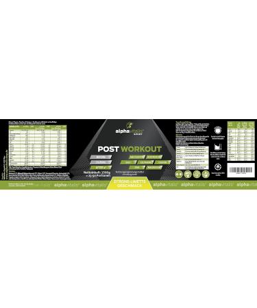Post Workout Shake 1500g - Lemon Flavor | Whey Protein EAA Creatine & L-Glutamine | Made in Germany - Optimal Recovery Drink - Buy Online on GoSupps.com