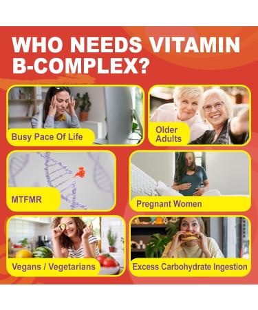Methylated B Complex Vitamins for Women Men, Active Form Super Vitamin B Gummies, Multivitamin B Complex, B Vitamins Supplement w/Methyl B12 1000 mcg, Methylfolate for Energy, Focus, Vegan 60cts - Buy Online on GoSupps.com