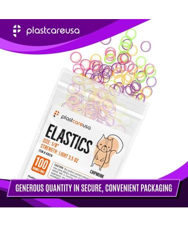 1000 Assorted Colors Orthodontic Elastic Bands for Braces | Medium 4.5 Oz Multi-Sized & Tension Dental Bands for Teeth Alignment | Latex Free | 10 Bags of 100 - Buy Online on GoSupps.com