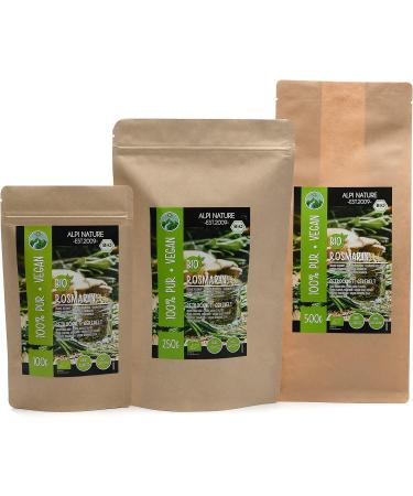 Organic Dried Rosemary (500g 1.1lb) - Gluten-Free, Lactose-Free, Vegan, 100% Natural for Spice Mixtures and Tea - Buy Online on GoSupps.com