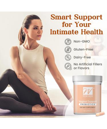 W For Her Feminine Probiotics and Personal Moisturizer -2 Fl. Oz Bundle - Feminine Care and Body-Friendly Formula - Buy Online on GoSupps.com