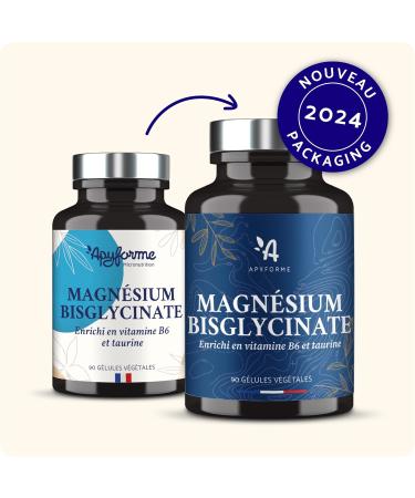 Apyforme - Magnesium Bisglycinate + Vitamin B6 - Detox Cure Anti Fatigue Muscle Recovery - 100% French - 90 gel - Made in France - Buy Online on GoSupps.com