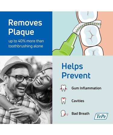 TePe Interdental Brush Extra Soft 8 Pack - 1.1mm Purple | Large Gaps Dental Cleaning Brush - Buy Online on GoSupps.com