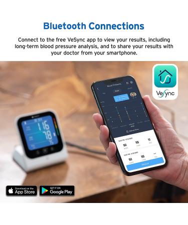 Etekcity Bluetooth Blood Pressure Monitor - Track, Monitor and Analyze Your Blood Pressure Levels Easily - Buy Online on GoSupps.com