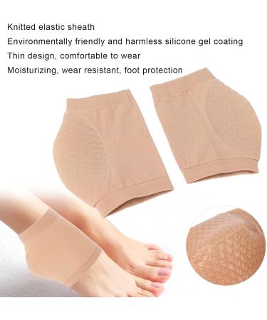 Moisturizing Heel Socks Toeless Heel Protect Socks Foot Skin Care Elastic Heel Socks Portable Heel Brace for Foot Skin Moisturizing Softening Cuticles Hydrating and Skin Dryness - Buy Online on GoSupps.com