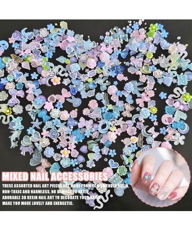300 Pcs 3D Nail Art Decorations - Heart Bear Butterfly & Bow Charms | DIY Nail Jewelry for Women & Girls - International Shipping - Buy Online on GoSupps.com