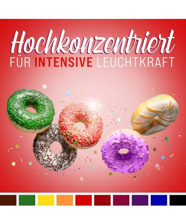 Highly Concentrated Food Color Set - 10x10ml Sugar-Free Dyes for Drinks Cakes Dough & More | Tortendendeko Baking Accessories - Buy Online on GoSupps.com