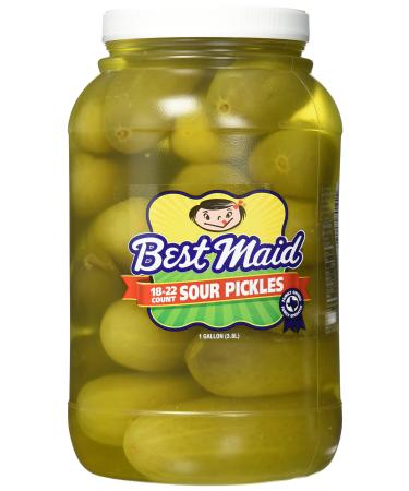Best Maid Sour Pickles 1 Gal 18-22 count 128 Fl Oz (Pack of 1)