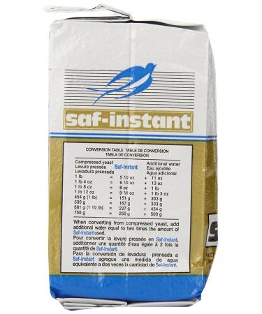 LeSaffre Saf-Instant Yeast Gold 1lb - Premium Baking Yeast for Perfect Results - Buy Online on GoSupps.com