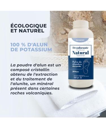D odorant Pour Les Pieds. Poudre Anti-Transpirante Pour Les Pieds Haute Puissance. Poudre D'alun Pure Naturelle Et Sans Aluminium. Pour La Sueur Et Les Mauvaises Odeurs Pendant 24 Heures. 100 g (Lot de 1) - Buy Online on GoSupps.com