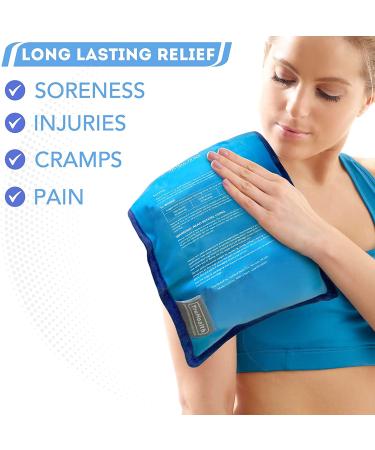 Truhealth Extra Large Hot & Cold Gel Ice Pack - Reusable Therapy Compress - Blue (1 Count) - Buy Online on GoSupps.com