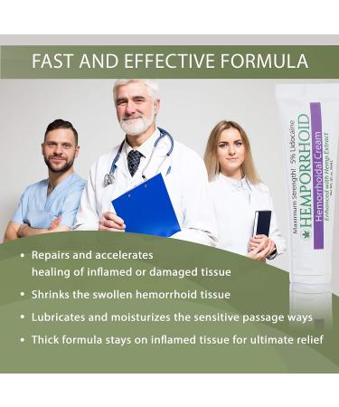 MARS WELLNESS 5% Lidocaine Hemporrhoid Ointment Cream - Maximum Strength with Hemp Oil for Hemorrhoid Relief - 1oz (Pack of 2) - Buy Online on GoSupps.com