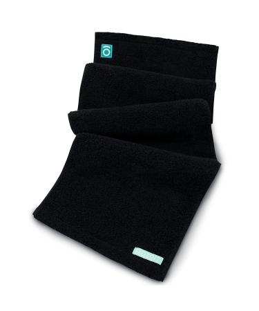FACESOFT Sweat Towel - Super Soft and Absorbent - Black - Eco-Friendly 100% Cotton 38x10 inches 10 x 38 in Black