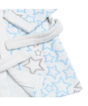 Buy Ti Tin Ferry Children's Bathrobe - 100% Cotton Blue with Star Print | Ideal for Ages 5-6 (105-116 cm) - Perfect for International Shipping - Buy Online on GoSupps.com