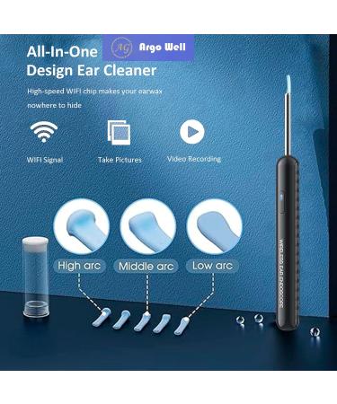 Buy Ear Wax Removal Kit with 1080P Camera - 360 HD Ear Cleaner for iOS/Android | 6 LED Lights Soft Silicone Picks Waterproof Rechargeable WiFi-Enabled | Premium Ear Care Set - Buy Online on GoSupps.com