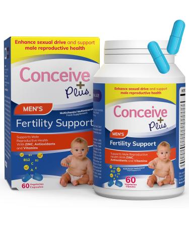 Conceive Plus Men s Fertility Support - Fertility Conception Vitamins for Men 60 Caps 30 Day Supply
