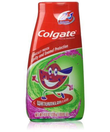 Colgate Kids 2 in 1 Toothpaste & Mouthwash - Watermelon Flavor | 28mm x 28mm x 119mm - International Shipping Available - Buy Online on GoSupps.com