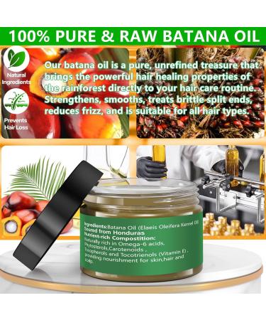 Go Ho Raw Batana Oil for Hair Growth | 100% Pure Organic Dr. Sebi Batana Oil from Honduras | Rich in Vitamin E for Scalp & Hair Care | Prevent Hair Loss | 4.23oz - Buy Online on GoSupps.com