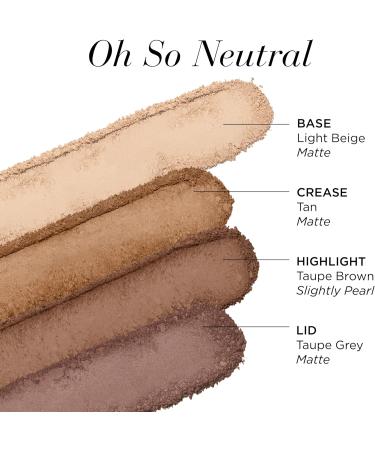 Revlon Elizabeth Arden Eyeshadow Quad in Oh So Neutral mineralbased talcfree formula vegan eyeshadow for longlasting smudgeresistant velvety finish 3 g - Buy Online on GoSupps.com