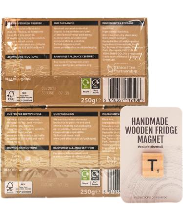 Yorkshire Tea Gold - 80 Tea Bags (Pack of 2 Boxes 160 Total) With Free Fridge Magnet - Buy Online on GoSupps.com