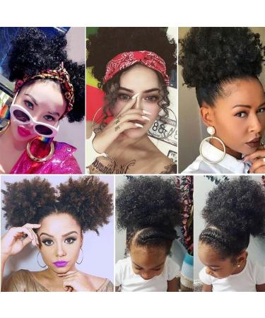 Hair Bun Hairpiece for Women Afro Puff Drawstring Ponytail Extension for Black Women Short Synthetic Hair Bun Curly Chignon Clip in Kinky Curly Drawstring Hairpiece Extensions Hair Chignons(30) - Buy Online on GoSupps.com