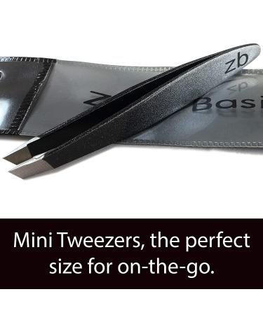 Zizzili Basics Mini Slant Tweezers - Precision Eyebrow and Facial Hair Removal (Midnight Ombre) - Buy Online on GoSupps.com