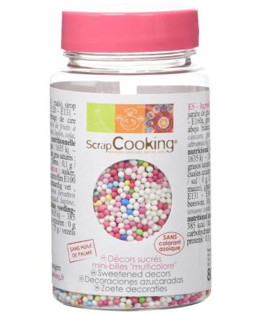 Scrapcooking Pot of Mini Multicoloured Balls 80 g Pack of 4