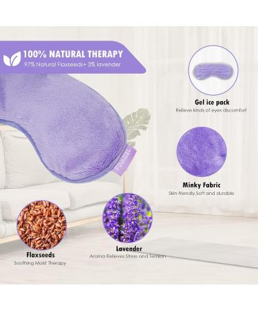 FDMGEL Microwave Heat Eye Mask - Aromatherapy Moist Heat/Cold Therapy Pillow for Dry Eyes, Migraine & Fatigue Relief - Buy Online on GoSupps.com