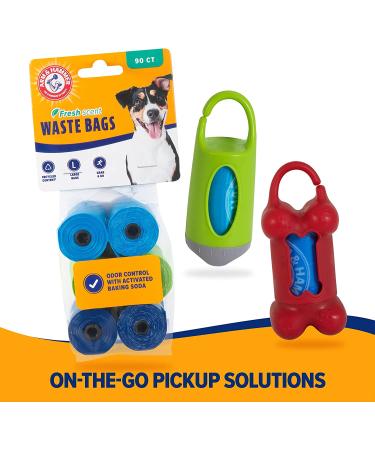 ARM & HAMMER Disposable Dog Waste Bag Refills - Easy Tear, Odor Control, Assorted Colors - Buy Online on GoSupps.com