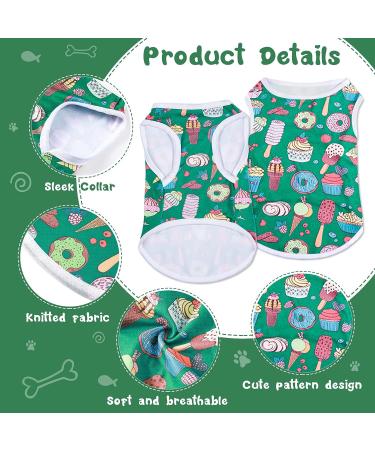 10 Piece Cute Puppy Shirts for Small Dogs and Cats - Breathable Cartoon Print Dog Clothes Sweatshirt (Medium) - Buy Online on GoSupps.com