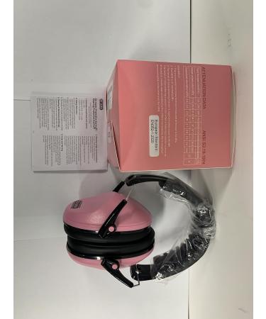 Dr.meter Kids Ear Defenders SNR 27dB Earmuffs - Pink, Noise Blocking, Adjustable Headband for Sleeping and Studying - Buy Online on GoSupps.com
