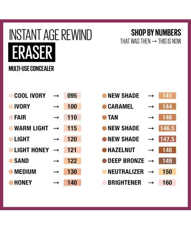 Maybelline Instant Age Rewind Eraser Dark Circles Concealer - 160, 1 Count - Buy Online on GoSupps.com
