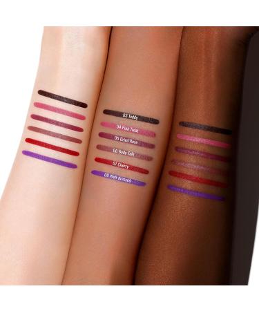 Oulac Brown Lip Liner Pencil | Waterproof Smooth & Long-lasting Vegan Lipliner Crayon - 06 Body Talk - Buy Online on GoSupps.com