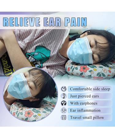 Piercing Pillow for Side Sleepers - Ear Pillows with Ear Hole for CNH & Ear Pain Relief - O-Shaped Side Sleeping Ear Guard Pillow in Light Blue - Buy Online on GoSupps.com