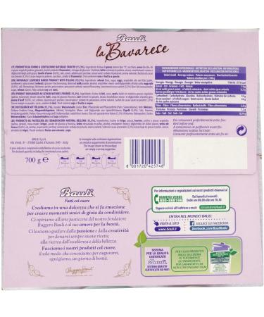  Italian Gourmet E.R. Bauli Torta La Bavarese Set of 4 cakes covered in sweetened cocoa and filled with pastry cream 700g + Italian gourmet polpa 400g - Buy Online on GoSupps.com