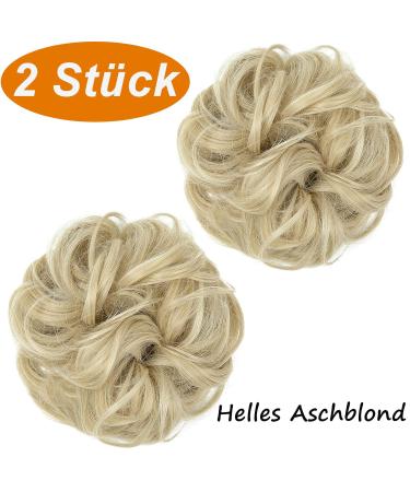 Jjstar 2-Piece Hair Part & Rubber Band Set - Perfect for Updos Messy Buns & Ponytails - Ash Blonde Hair Ties for Women & Girls - Buy Online on GoSupps.com