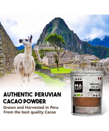 Organic Cacao Powder 100% Pure Product Imported from Peru. USDA Certified Organic No Preservatives 227g - Buy Online on GoSupps.com