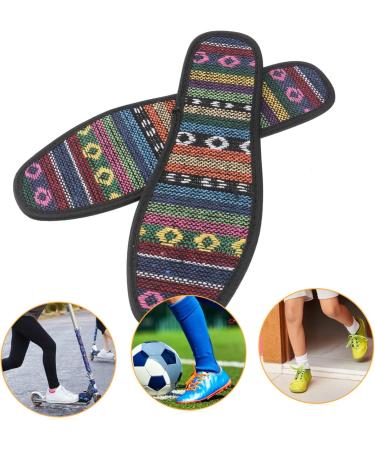 3 Pairs Absorbent Shoe Insoles - Arch Support Sweat-Absorbing Cushions Shock-Absorbing Inserts - Flat Foot Pad for Enhanced Comfort - Size 2 - Buy Online on GoSupps.com