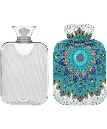NAANLE 2L Paisley Transparent Hot Water Bottle with Cover - Relief for Menstrual Cramps & Heat Therapy | Large Size for Hand & Foot Comfort - Buy Online on GoSupps.com