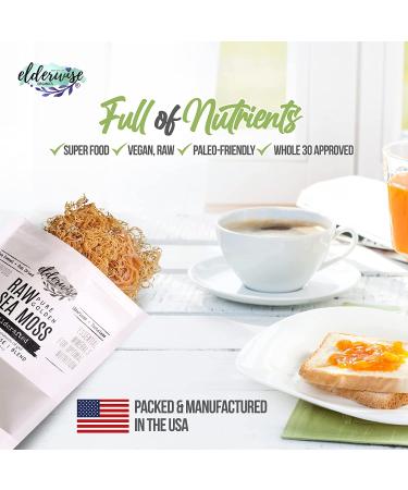 Wildcrafted Sea Moss Gel - Raw, Non-GMO, Sundried, Mineral Rich - Makes 20oz - Golden - Buy Online on GoSupps.com