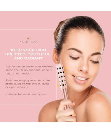 YOUTHLAB Radiance Roller - Germanium Stone Face Massager Beauty Roller (Rose Gold) - Buy Online on GoSupps.com