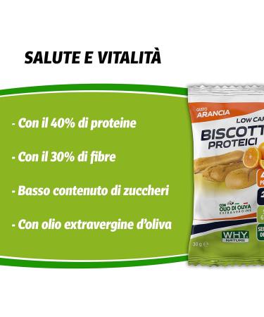 WHY NATURE LOW CARB Proteici cookies Proteici single portion glutenfree orange flavor 30 g - Buy Online on GoSupps.com