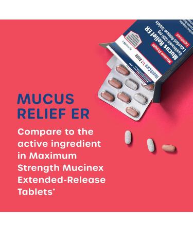 HealthCareAisle Guaifenesin 1200 mg - Mucus Relief Expectorant 42 Extended Release Tablets for Chest Congestion - Buy Online on GoSupps.com