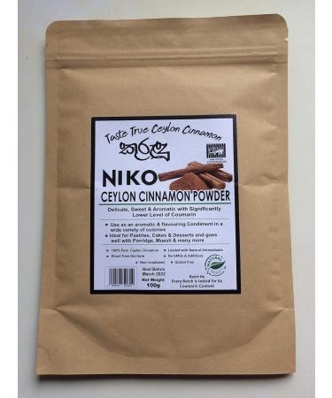NIKO Ceylon Cinnamon Powder - 200g Pack | Pure & Aromatic | No GMOs | Direct from Sri Lankan Plantation - Buy Online on GoSupps.com