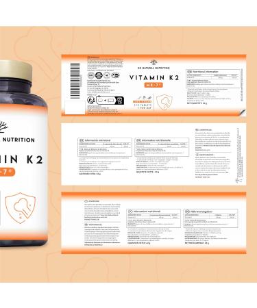 Vitamine K2 MK-7. Compl ment alimentaire. 210 Capsules pour 210 jours avec M naquinone et Chlorophylle. Marquage CE. N2 Natural Nutrition. - Buy Online on GoSupps.com