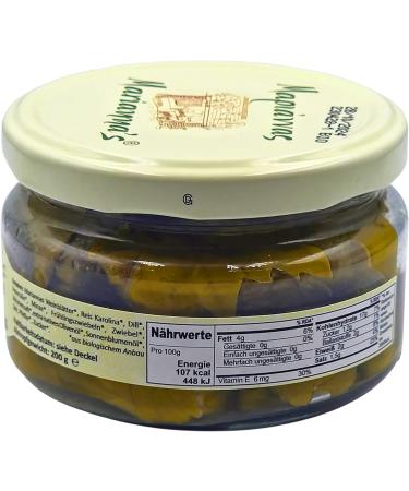 Marianna's Greek Organic Stuffed Vineleaves with Rice - Greek Dolmadakia 200 g (Pack of 2) - Buy Online on GoSupps.com