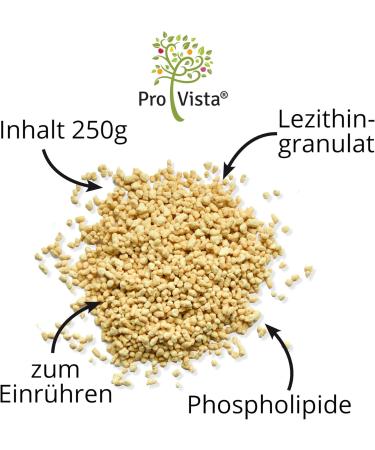 Provista Lecithin Powder - Pure GMO-Free Lecithin Granules - 2x250g - Best for Health & Cooking - Buy Online on GoSupps.com